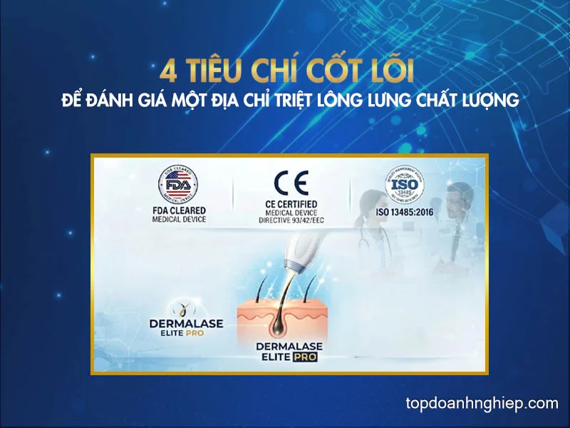 4 tiêu chí cốt lõi giúp phái mạnh lựa chọn địa chỉ triệt lông lưng chất lượng và an toàn.