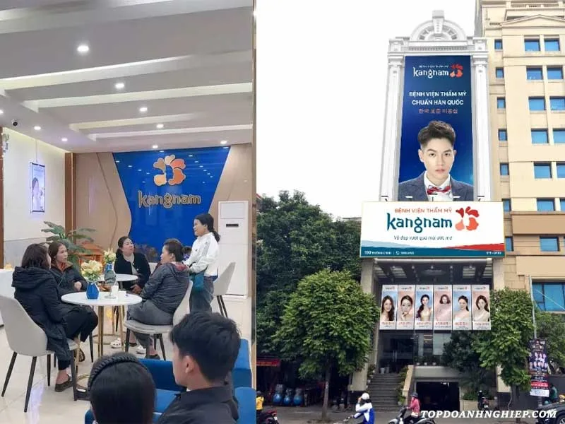 Khách hàng đang được tư vấn tại Bệnh viện thẩm mỹ Kangnam một địa chỉ phun môi hồng cam uy tín hiện nay