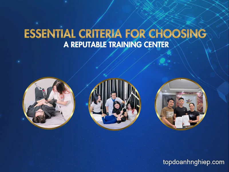 Promotional banner showcasing essential criteria for selecting a laser tattoo removal academy with three circular feature photos