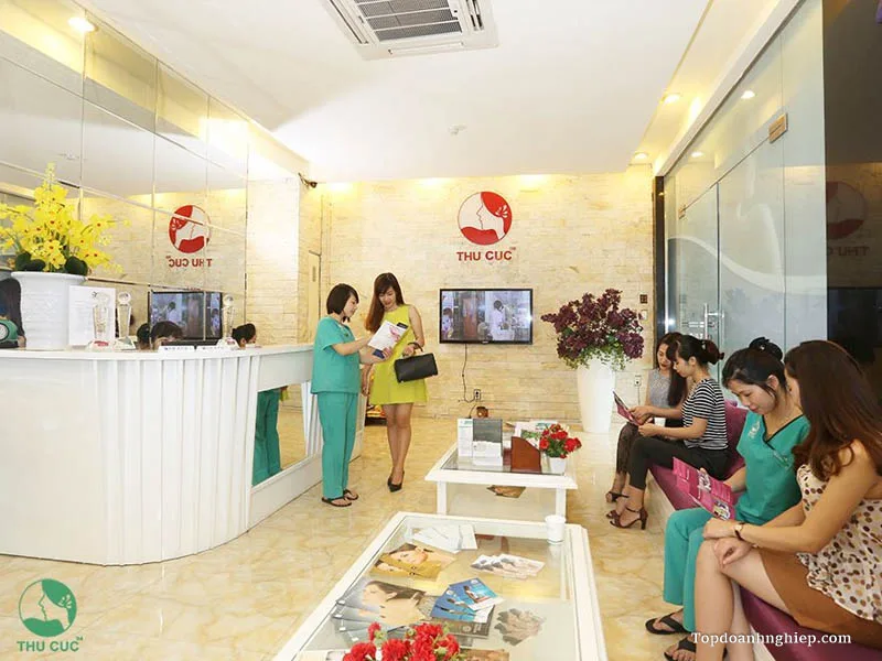 Reception area of Thu Cuc clinic in Hanoi - One of the best age spot treatment clinic in Hanoi