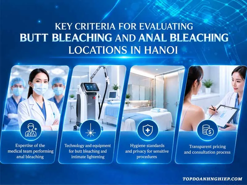 Key criteria for evaluating butt bleaching near me in Hanoi