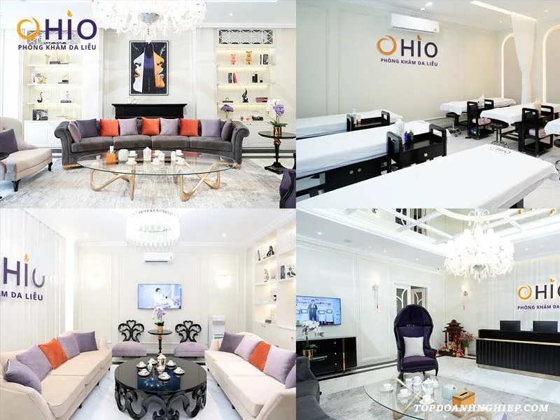 Cơ sở vật chất sang trọng tại phòng khám da liễu Ohio, địa chỉ trị giãn mao mạch uy tín tại Hà Nội.