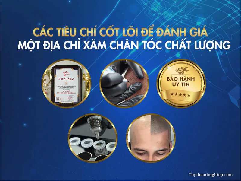Các tiêu chí cốt lõi đánh giá một địa chỉ xăm chân tóc chất lượng